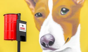 Papelera canina Tobi con dispensador