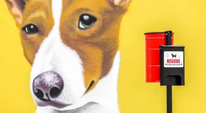 Papelera canina Tobi con dispensador