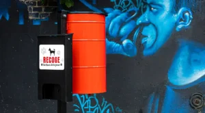 Papelera canina Tobi con dispensador