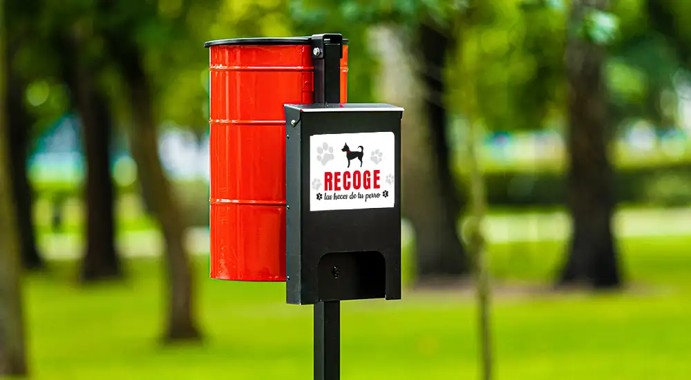 Papelera_canina_Tobi_con_dispensador_4 Papelera canina Tobi con dispensador