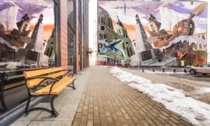 Banco Urbano con reposabrazos