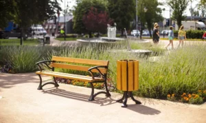 Banco Urbano con reposabrazos