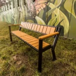 Banco Gladiador Prestige con reposabrazos de madera