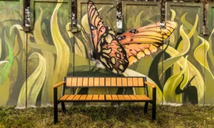 Banco Gladiador Prestige con reposabrazos de madera