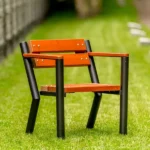 Silla Gladiador con reposabrazos de madera