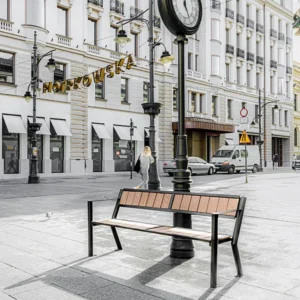 Banco Gladiador WPC con reposabrazos