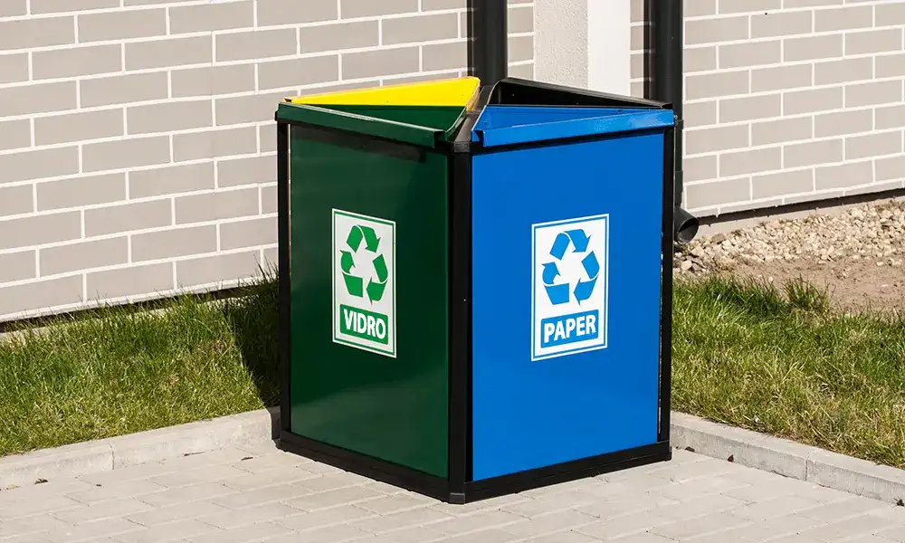 Papelera de reciclaje Amapola