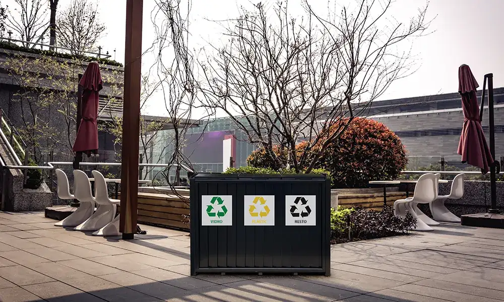 Papelera de reciclaje Apollo Bis