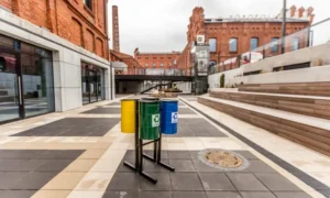 Papelera de reciclaje Trébol