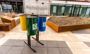 Papelera de reciclaje Trébol