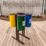 Papelera de reciclaje Trébol