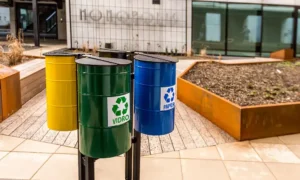 Papelera de reciclaje Trébol