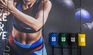 Papelera de reciclaje Tulipán