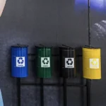 Papelera de reciclaje Tulipán