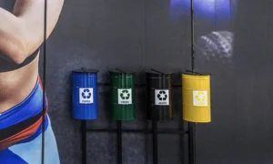 Papelera de reciclaje Tulipán