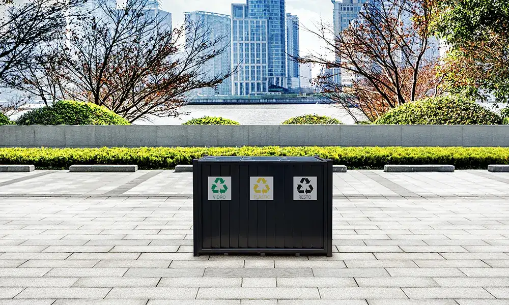 Papelera de reciclaje Nero