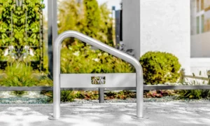 Aparcabicicletas U oblicuo