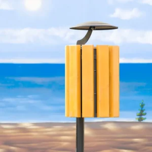 Papelera Ginebra con techo