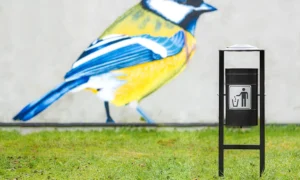 Papelera Gala con techo