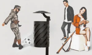 Papelera Sofia bis con techo