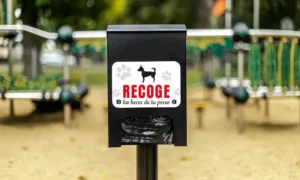 Poste para el dispensador