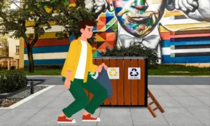 Papelera de reciclaje Aster