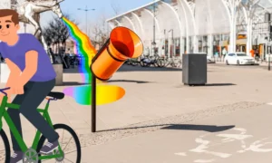 Papelera para ciclistas RE-CICLO