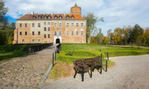 Banco Agora con espacio para sillas de ruedas