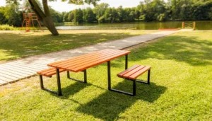 mesas urbanas accesibles para personas sillas de ruedas