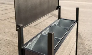 Papelera de reciclaje Narciso WPC