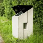 Papelera urbana Roma Inclinada