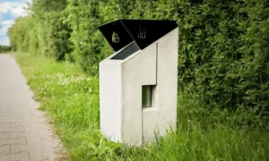 Papelera urbana Roma Inclinada