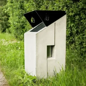 Papelera urbana Roma Inclinada