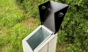 Papelera urbana Roma Inclinada