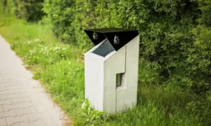 Papelera urbana Roma Inclinada