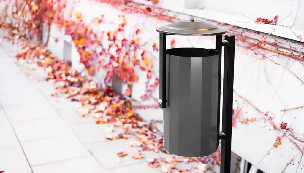 Papeleras urbanas con nuevo diseño de acero – funcionalidad y estética para espacios públicos